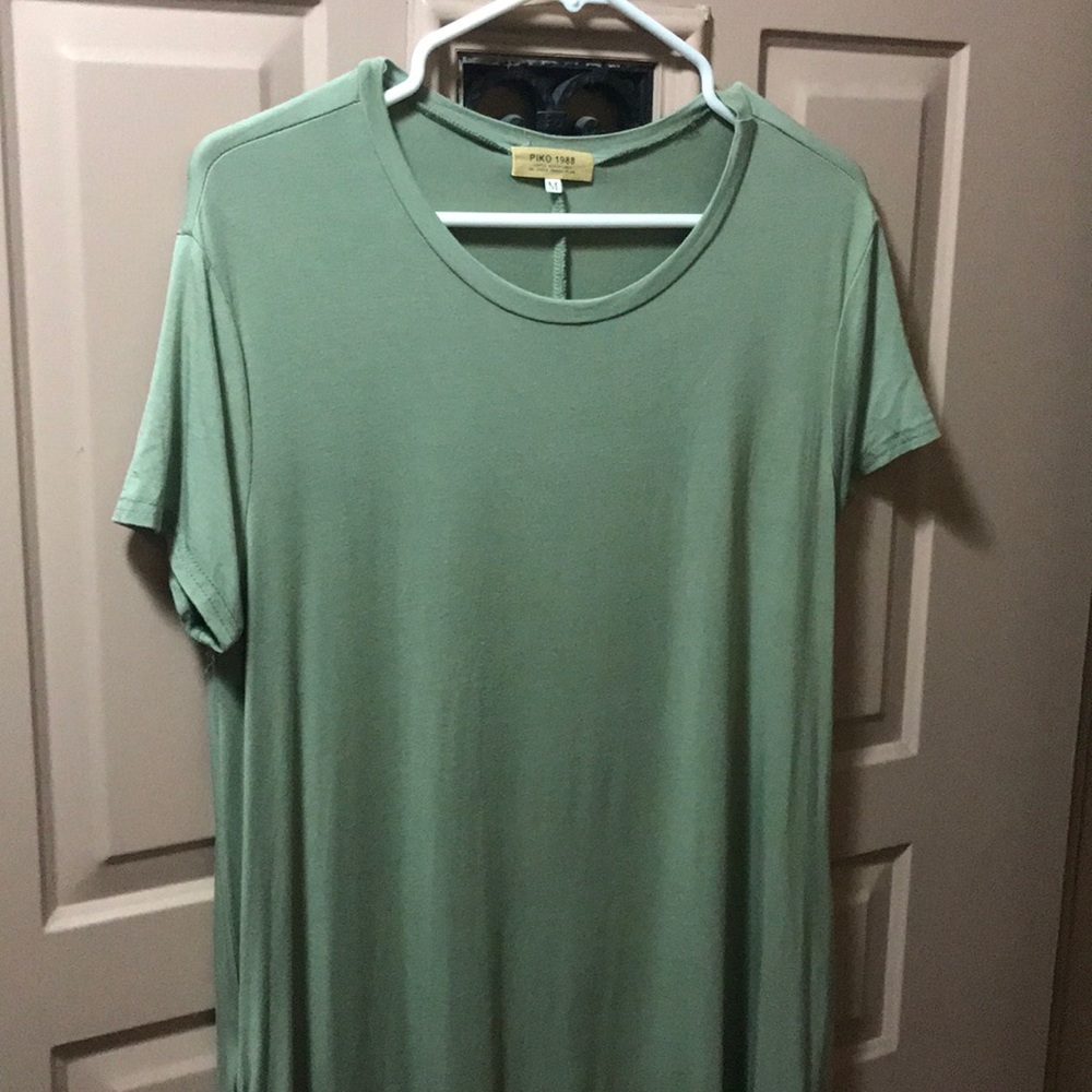 Sage green swing dress